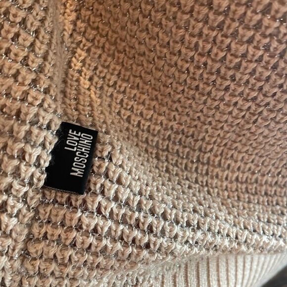 Love Moschino, us 4 knit tunic metallic threads wool blend made in Italy - Picture 6 of 12